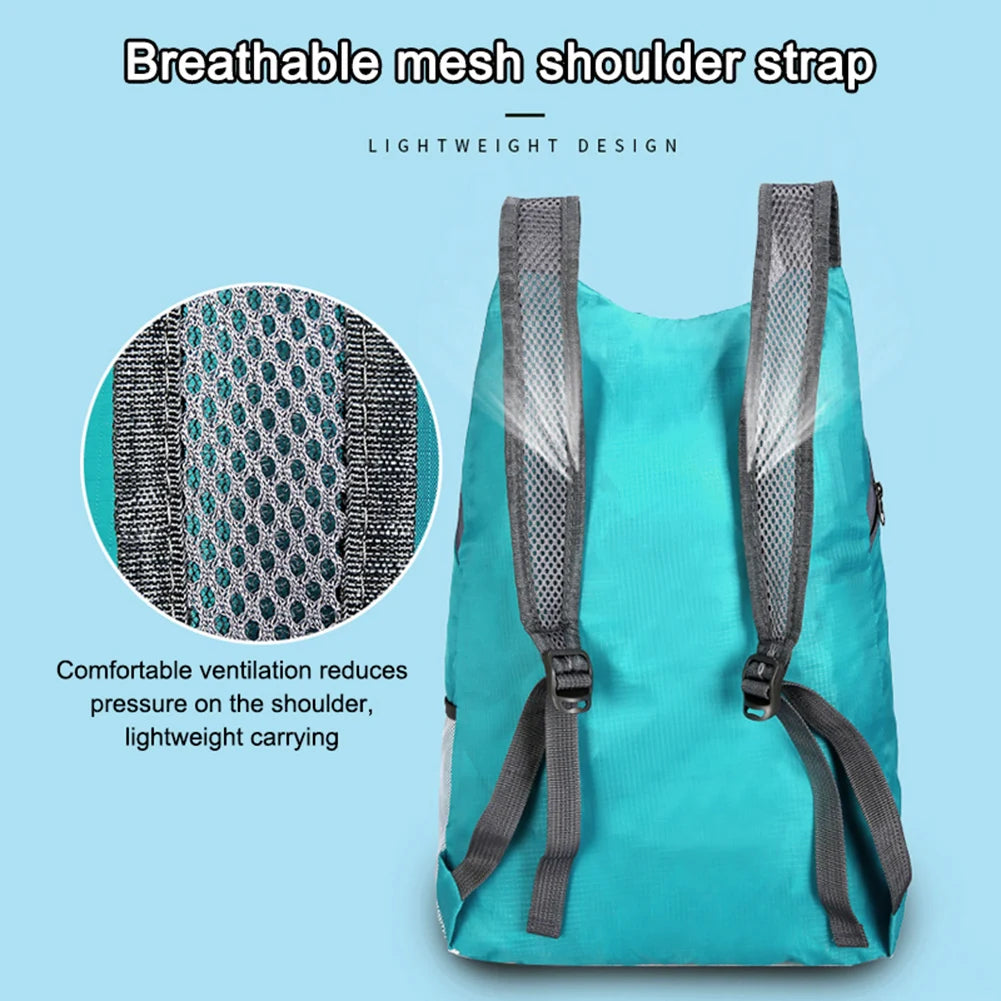 Lightweight Foldable Outdoor Travel Backpack – Waterproof Hiking Daypack for Sports & Travel