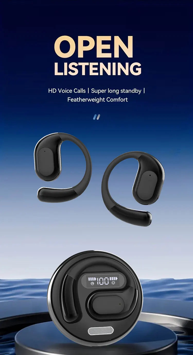 TWS Sports Wireless Bluetooth AI Translator Earbuds – Real-Time Language Translation & Noise Reduction
