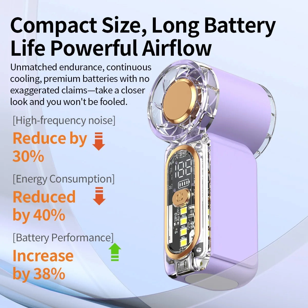 Ultra-Quiet Mini Handheld Fan | Pocket-Sized Personal Cooling