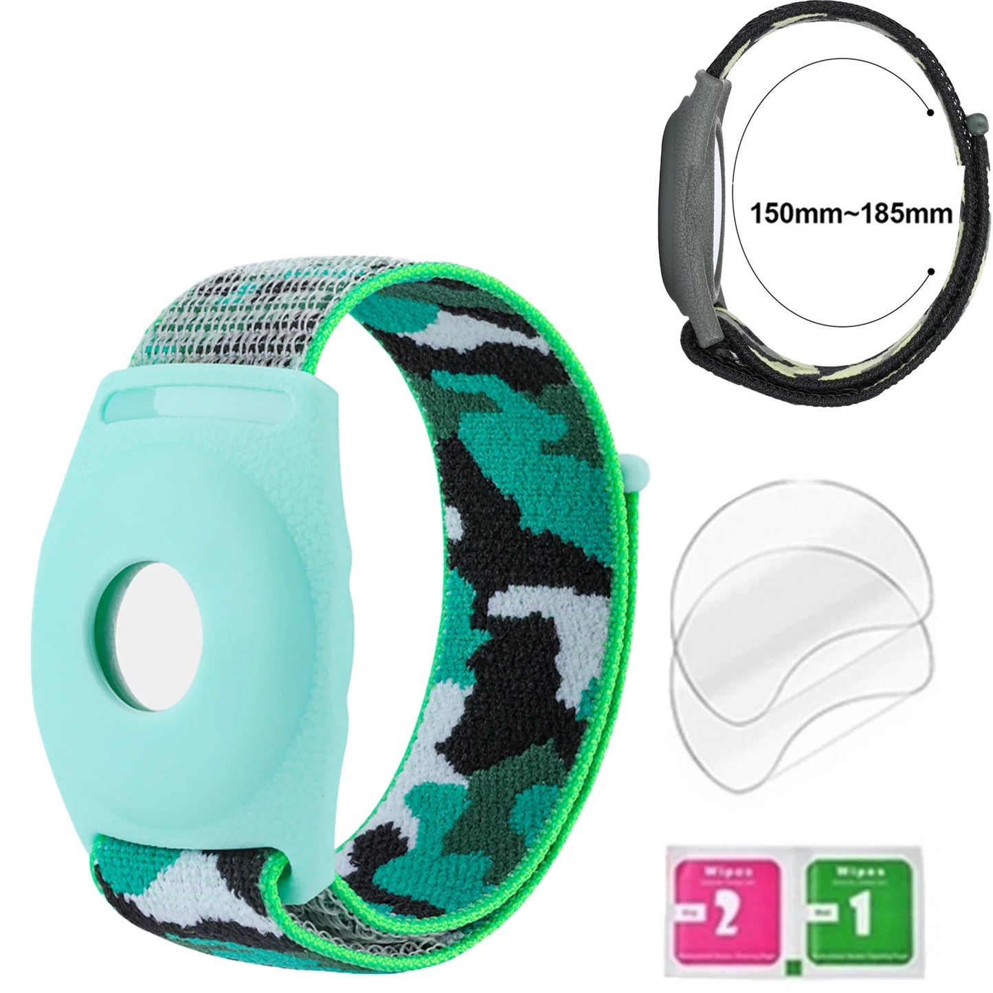 Waterproof AirTag Bracelet for Kids Nylon Hidden Tracker Wristband Toddler Band