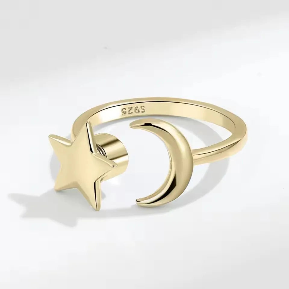 925 Sterling Silver Rotatable Sunflower Ring