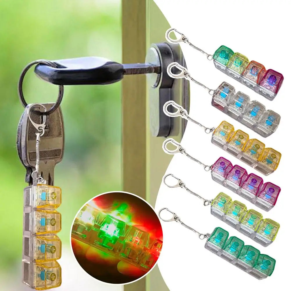 LED Keyboard Fidget Keychain – Clicker Stress Relief Toy