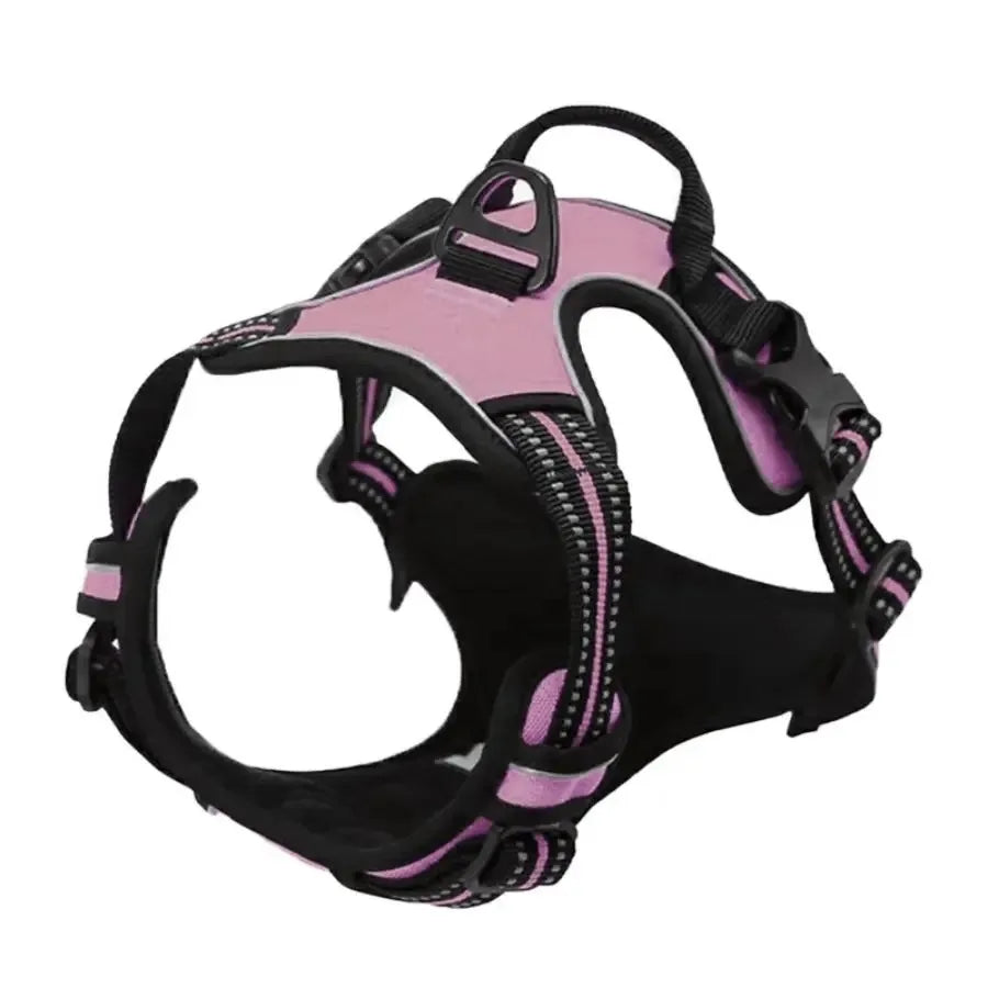 Dog Collar Harness & Leash Set – Leather Vest for Small & Medium Dogs