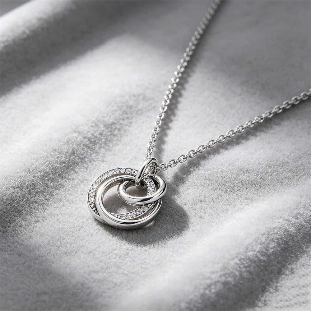 925 Sterling Silver Colorful Heart Necklace 2026