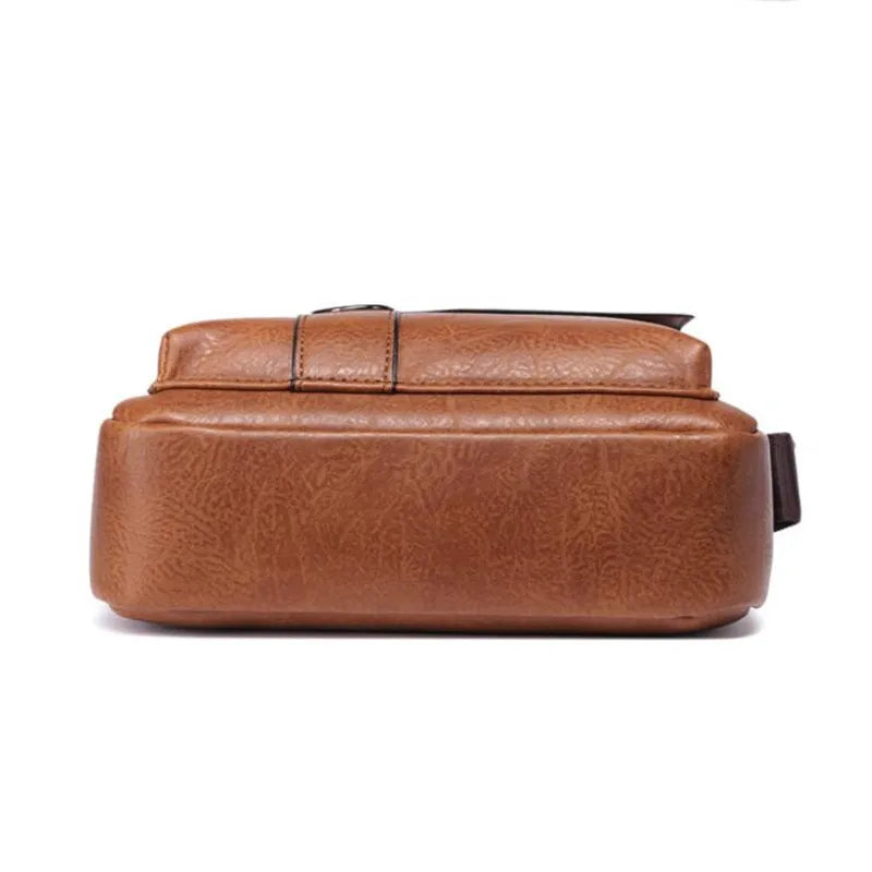Men's Durable Leather Shoulder Bag High Quality Crossbody Sling Pack for Travel and Fashion
