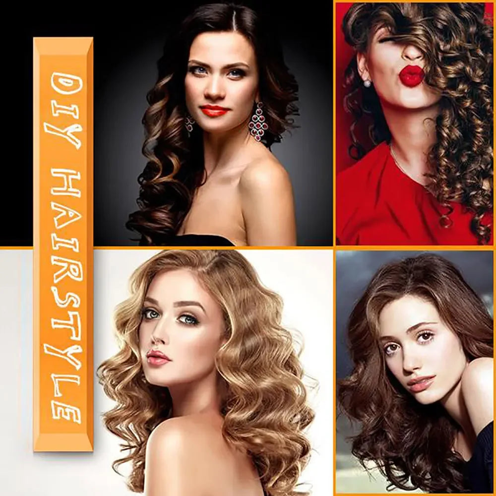 10pcs Flexible Hair Curling Rods Soft Foam Bendy Twist Flexi Rollers No Heat Styling