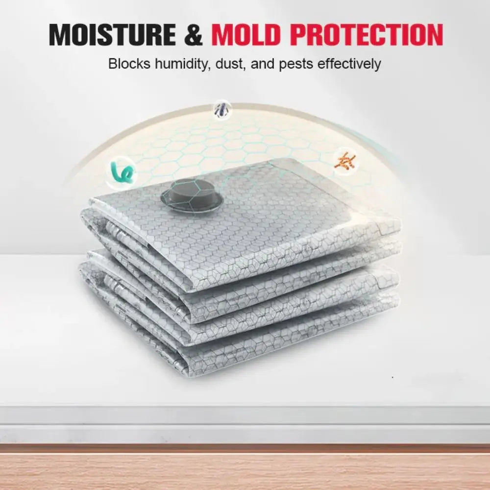 Portable Vacuum Compression Storage Bag Large Capacity Moistureproof Travel Organizer for Clothes