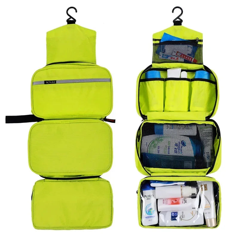 Large Waterproof Hanging Toiletry Bag – Travel Organizer for Men & Women Cosmetic & Bathroom Kit