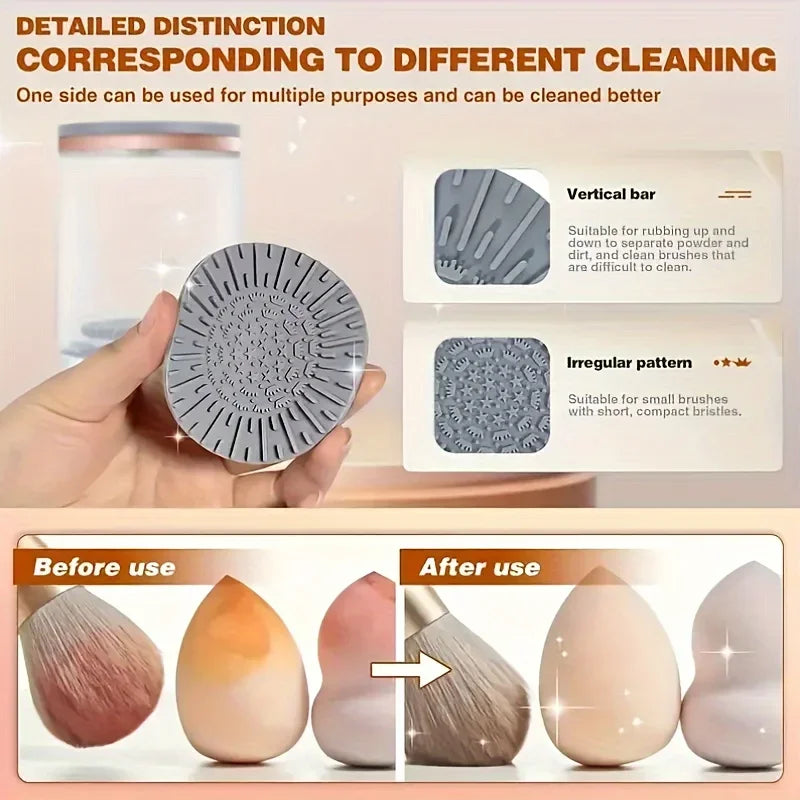 USB Makeup Brush Cleaner & Dryer – Fast Plug & Play Cosmetic Brush Cleaning Tool