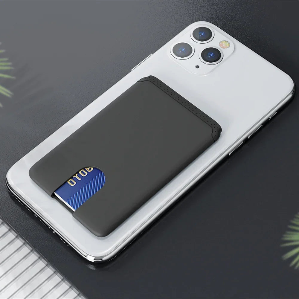 Adhesive Silicone Phone Card Holder Slim Adhesive Wallet For iPhone And Android
