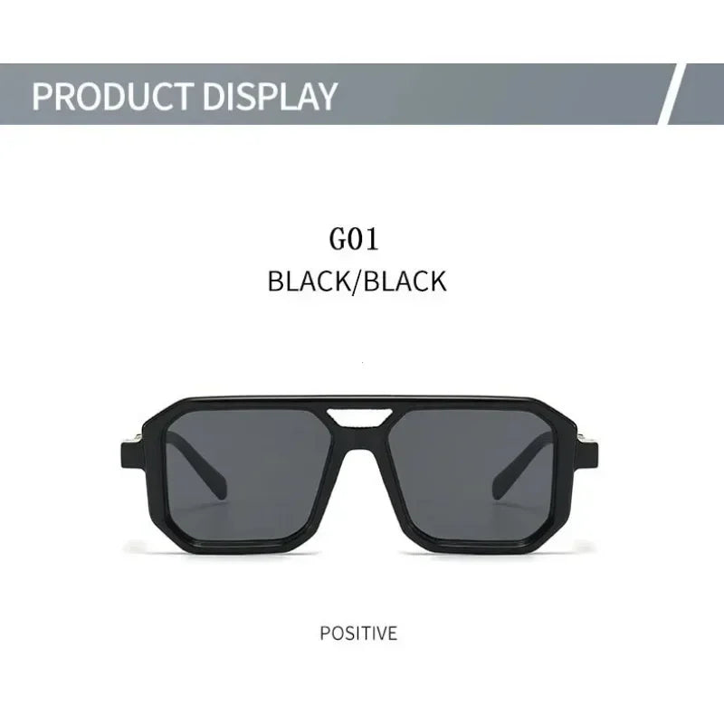 2025 Vintage Fashion Sun Protection Sunglasses for Men Square Shades Retro Flair Sunglasses Womens Trendy Shades Gafas De Sol