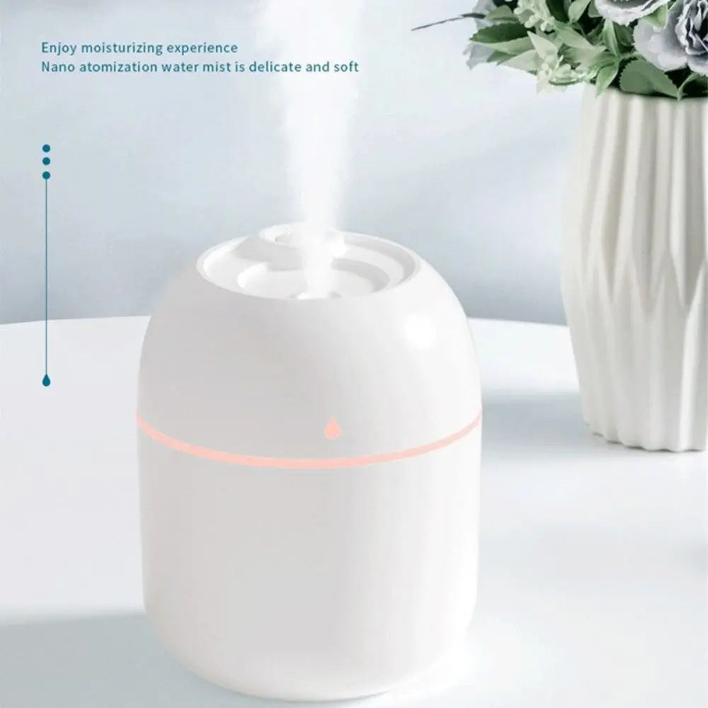 220ML USB Cool Mist Humidifier LED Color Changing Light Quiet Small Air Diffuser