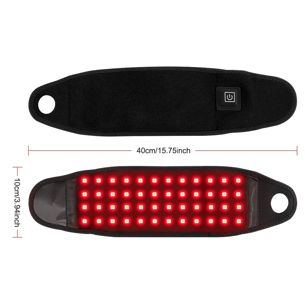 Red Light Therapy Wrist Massager Electric Infrared Heating Pad Vibration Wrap