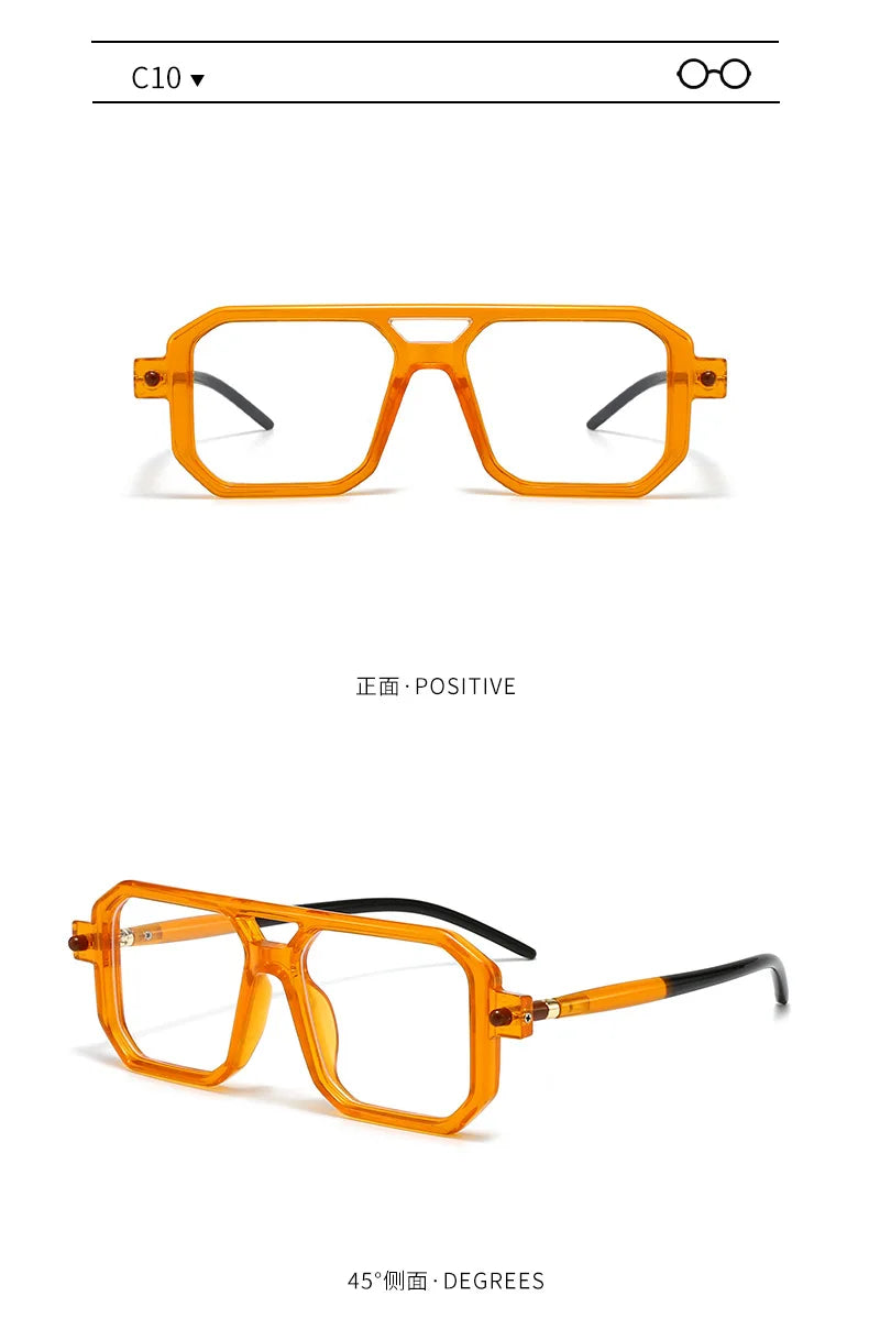 Polygon Sunglasses Rectangle Fashion Popular Women Men Shades Square Sun Glasses for Female Male Summer Traveling Glasses