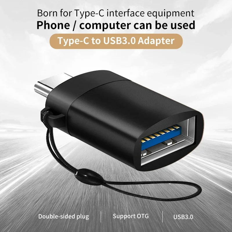 2Pcs USB 3.0 Male to USB-C Female OTG Adapter Converter for MacBook iPad PC