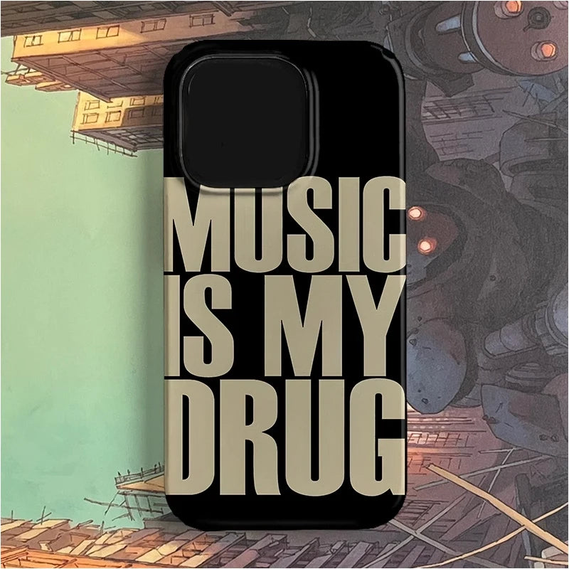 Music Aesthetic Art Phone Case For iPhone 16 15 14 13 12 11 Pro Max Personalized Cover