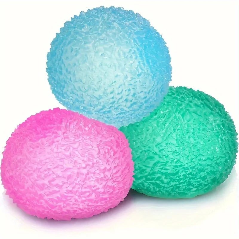 Multicolor Squishy Ice Ball Toy – Soft Sensory Stress Relief