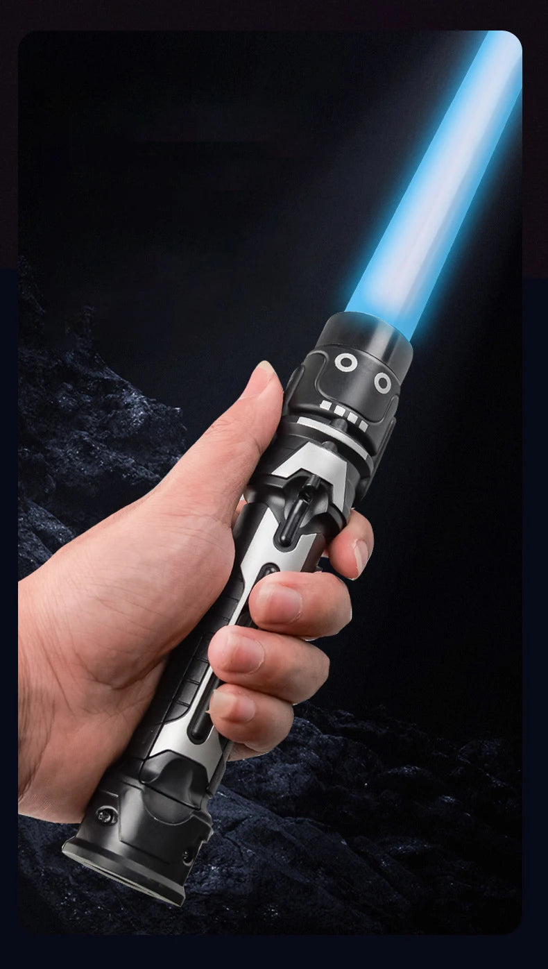 Colorful Glowing Laser Sword Toy - Telescopic Red & Blue Double Lightsaber