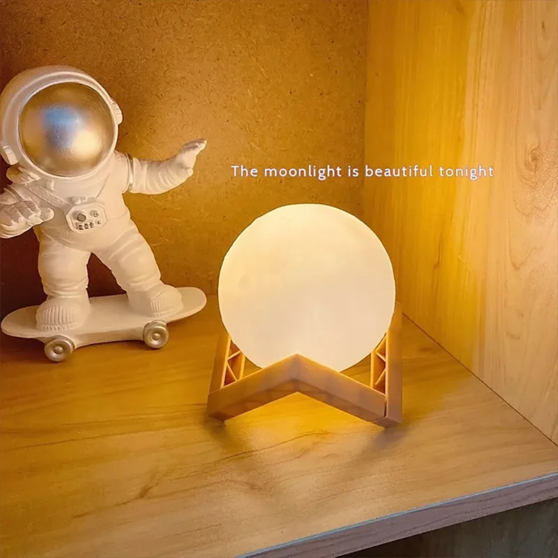 3D LED Galaxy Moon Book Light | Enchanting Night Light & Bedroom Decoration