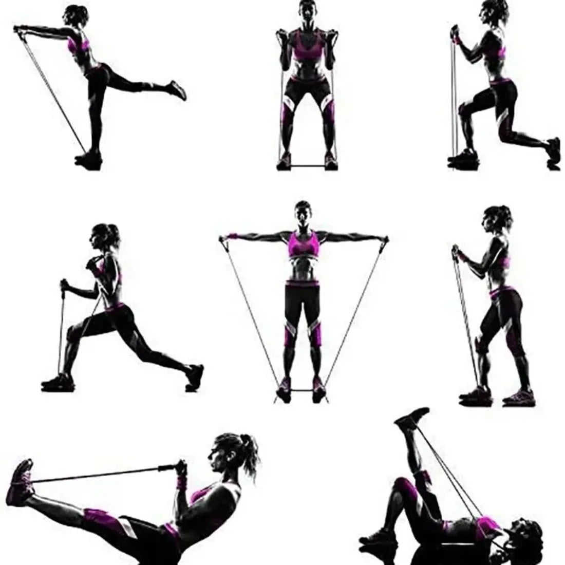 Resistance Bands with Handles – Full Body Strength Training Home Gym Set for Men & Women