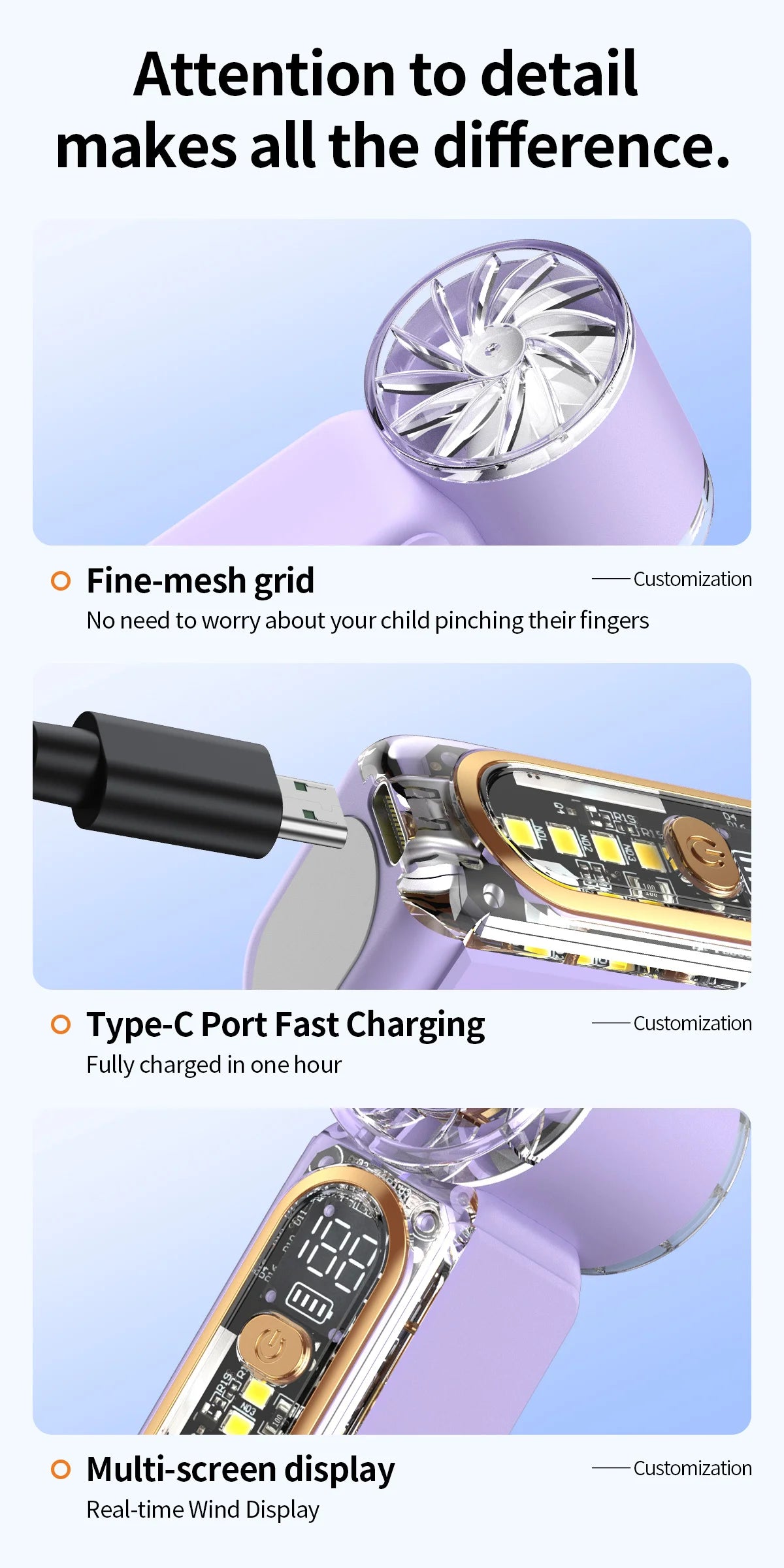 Ultra-Quiet Mini Handheld Fan | Pocket-Sized Personal Cooling
