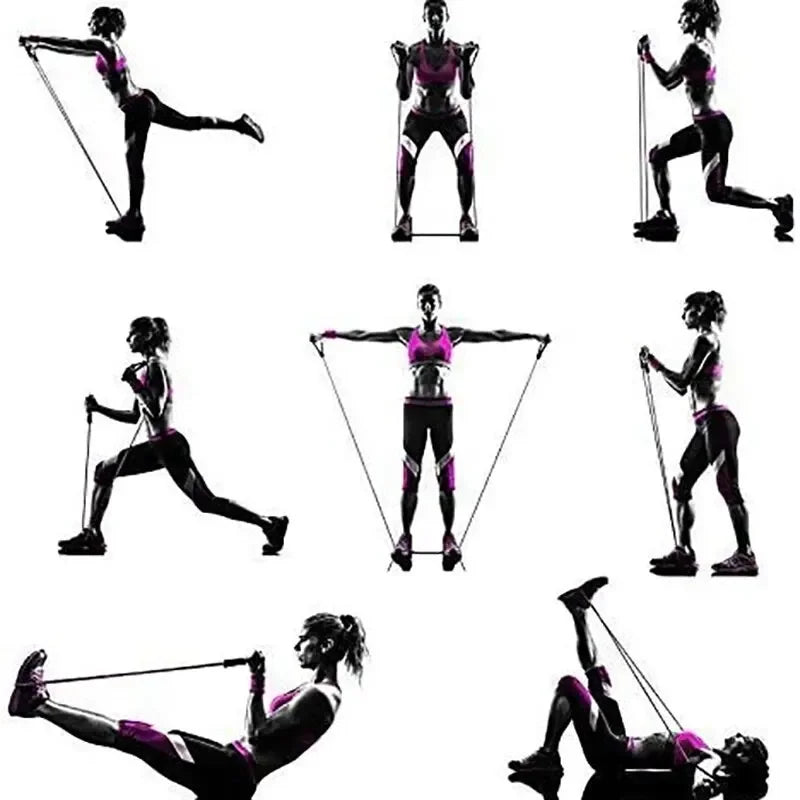 Resistance Bands with Handles – Full Body Strength Training Home Gym Set for Men & Women