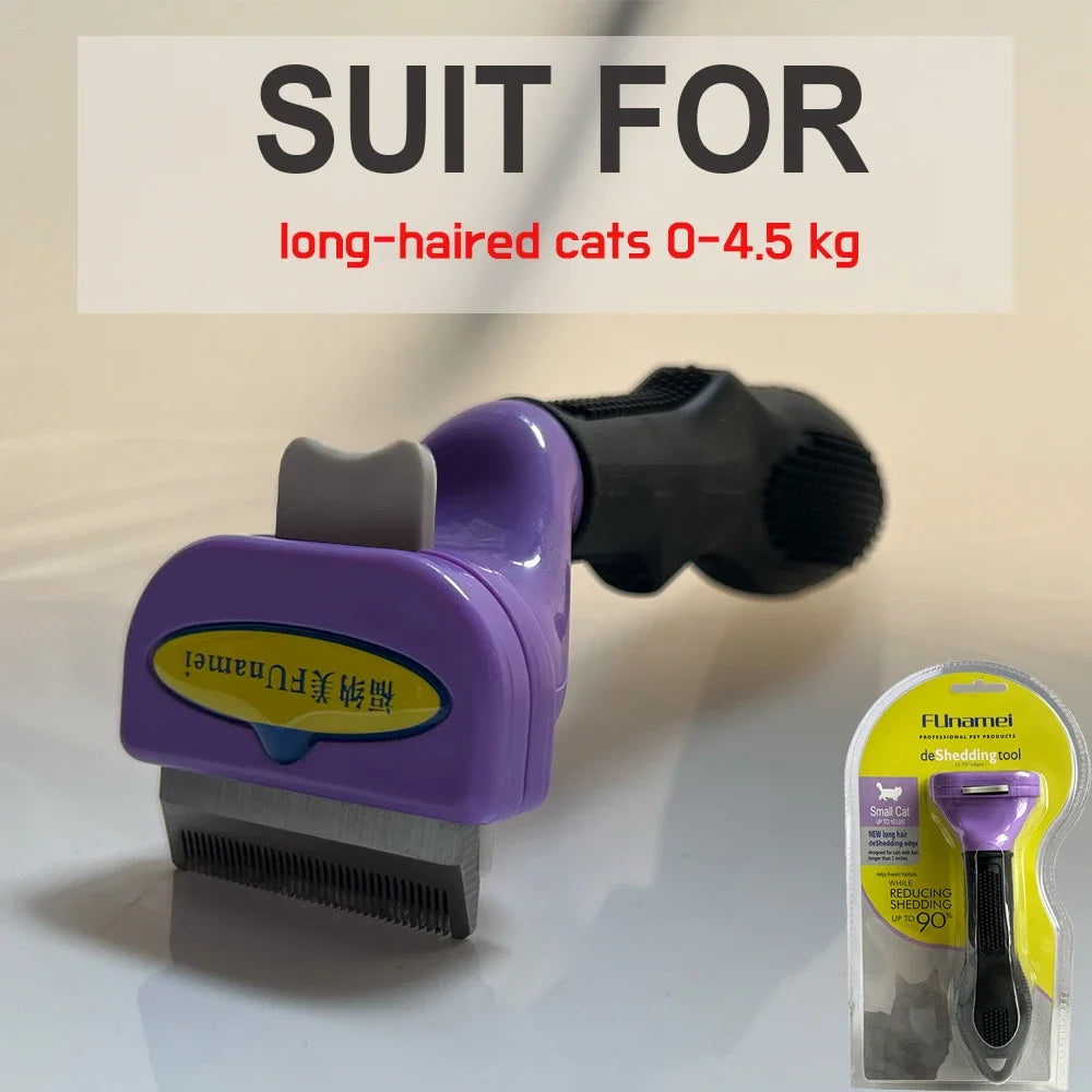 Pet Grooming Brush for Dogs & Cats – Hair Removal & Massage Comb Tool