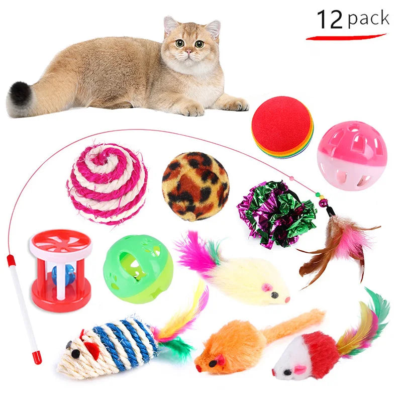 Ultimate Kitten Toys Variety Pack | Interactive Cat Toy Set & Sisal Mouse