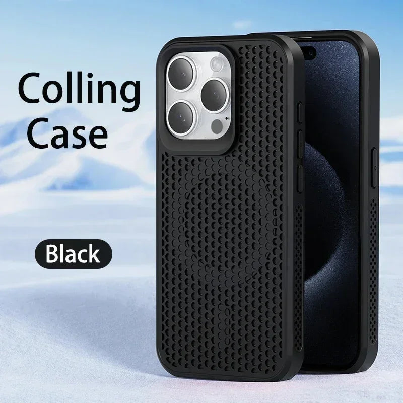 MagSafe Cooling Case for iPhone – Breathable Mesh Hard Cover