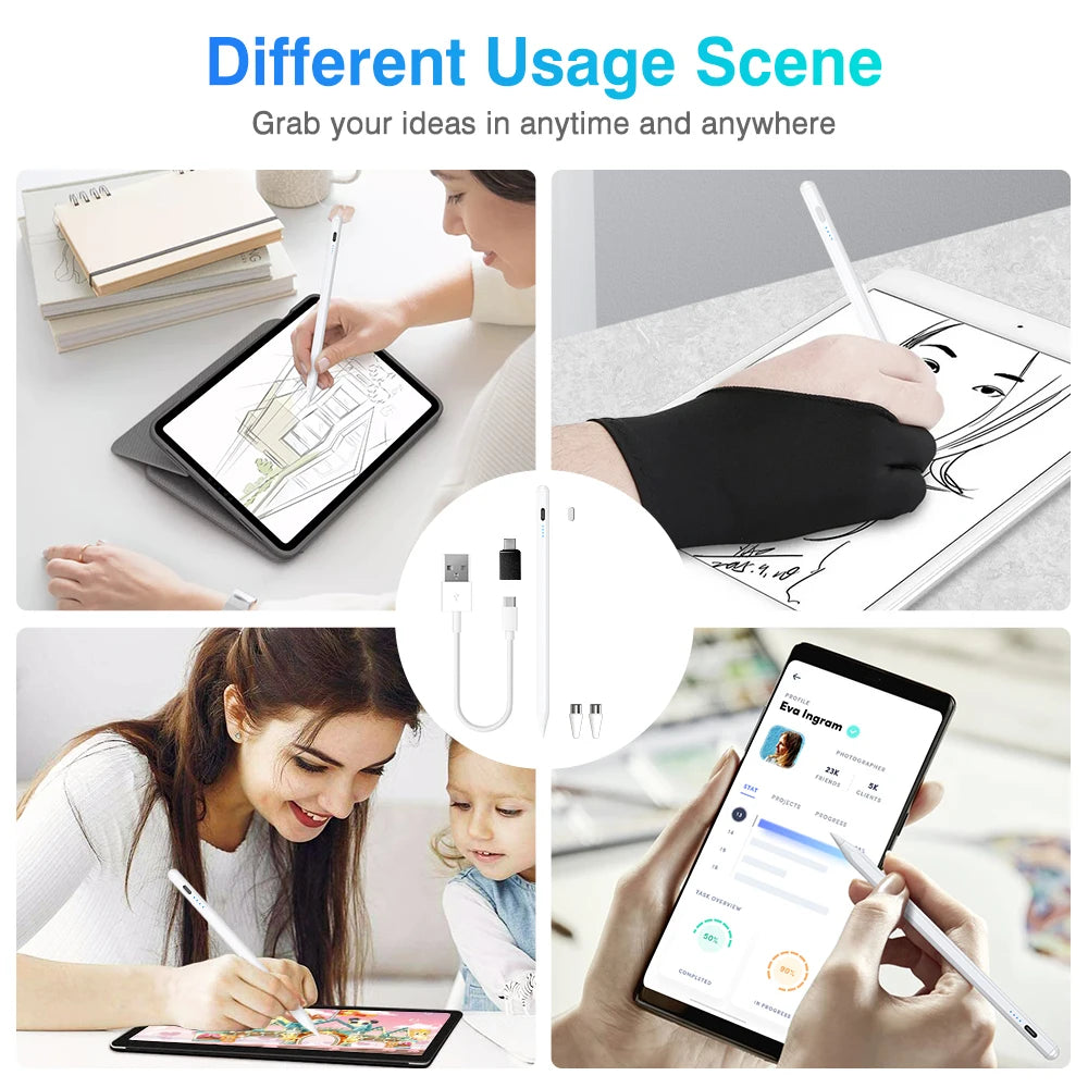 Universal Capacitive Stylus Pen for Tablets & Phones