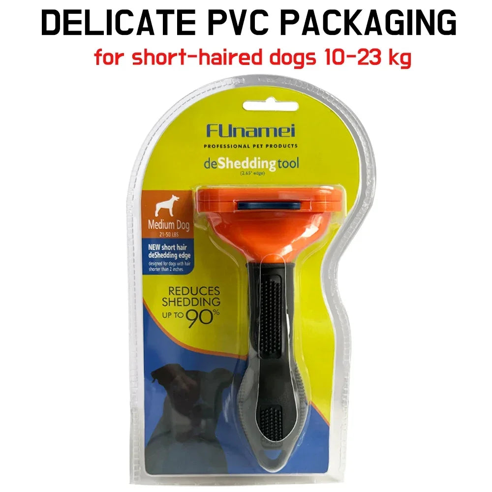 Pet Grooming Brush for Dogs & Cats – Hair Removal & Massage Comb Tool