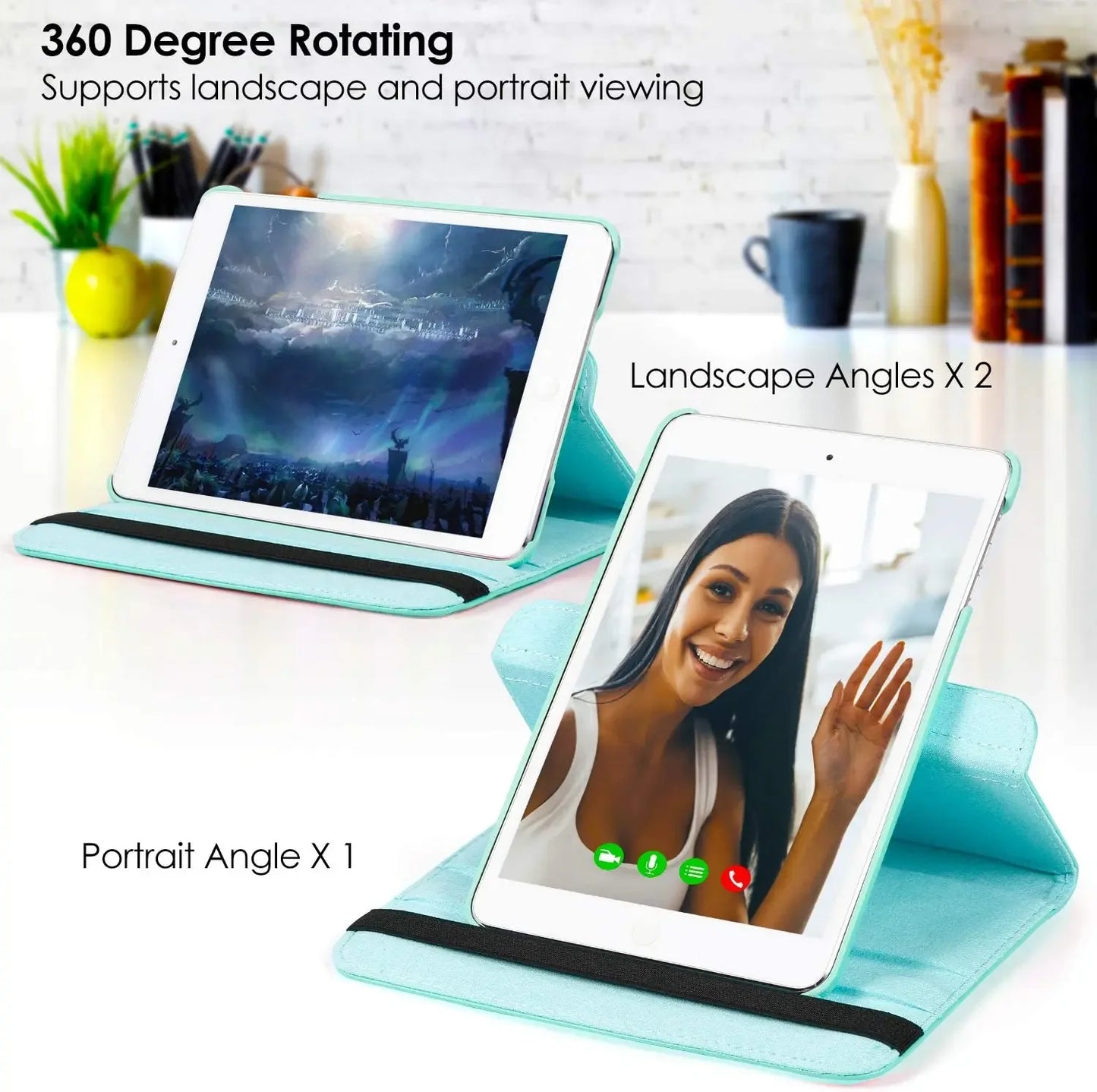 360° Rotating iPad Case (Universal Multi-Model Fit)