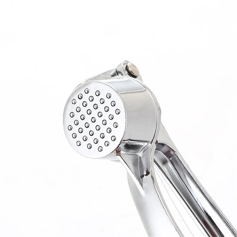 Professional Stainless Steel Garlic Press Mincer - Manual Grinding Squeezer