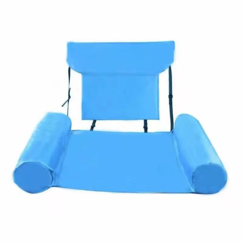 Inflatable Pool Float Hammock - Foldable Water Mattress Lounge Chair for Beach