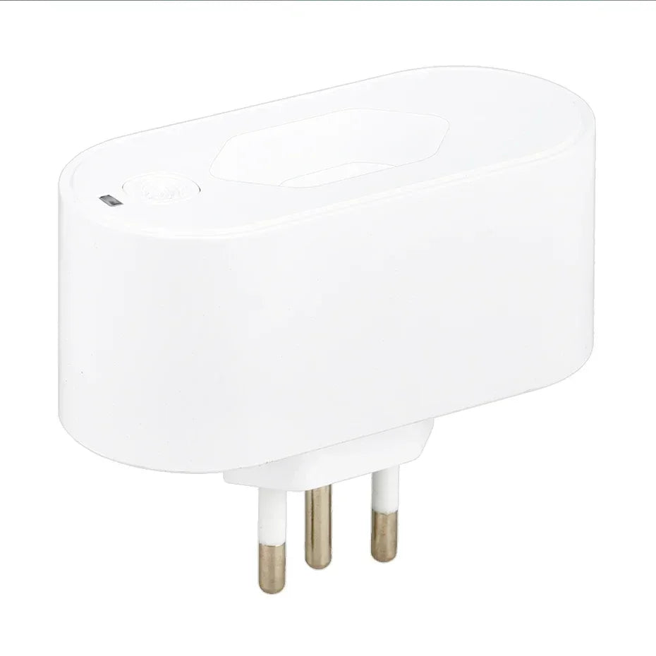 Tuya 16A/20A Brazil Standard WiFi Smart Plug | Power Monitoring & Voice Control