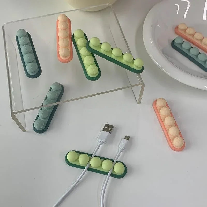 Self-Adhesive Desktop Cable Organizer Winder
