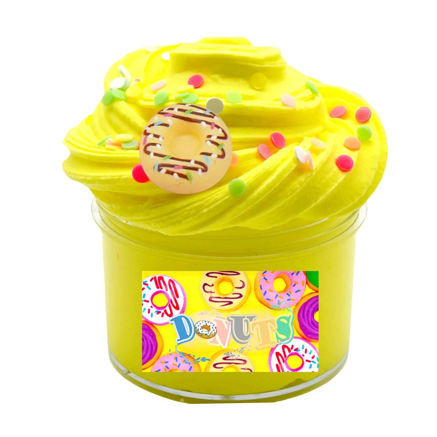 Stretchy Bicolor Butter Slime Kit-Scented DIY Fluffy Super Soft Putty with Strawberry Coffee Charms slime for kid gift Toys