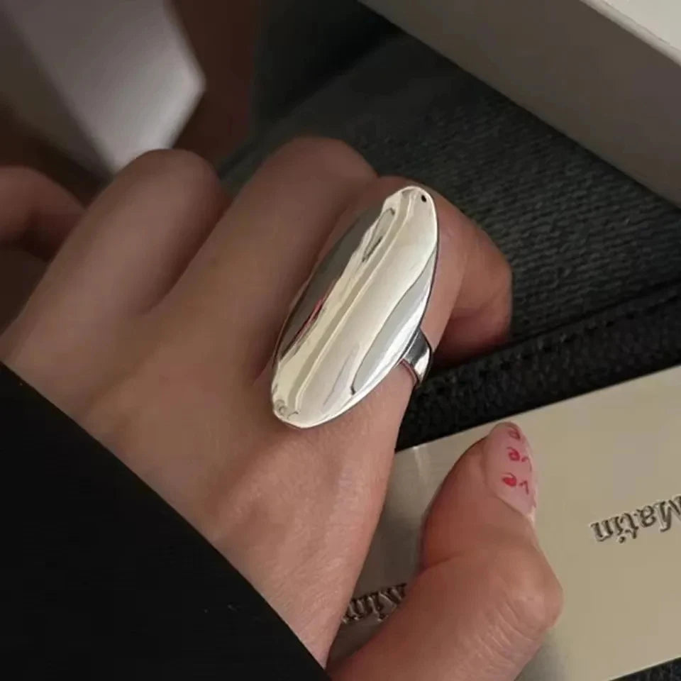 925 Sterling Silver Pearl Smile Adjustable Ring