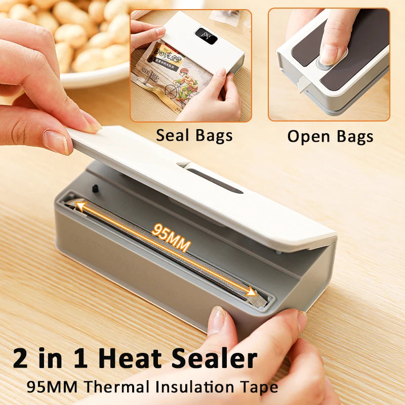 Mini Handheld Heat Bag Sealing Machine Portable Food Saver and Packaging Sealer
