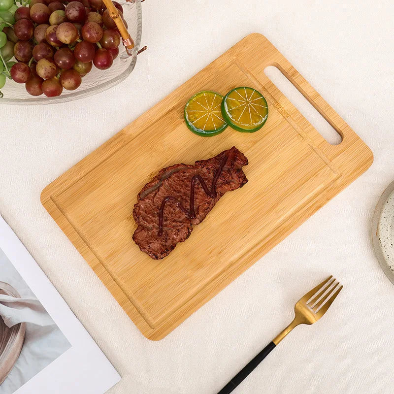 WXCOO Double-Sided Bamboo Cutting Board Natural Moso Bamboo Anti-Mold Kitchen Chopping Board Household Bamboo Board Tools