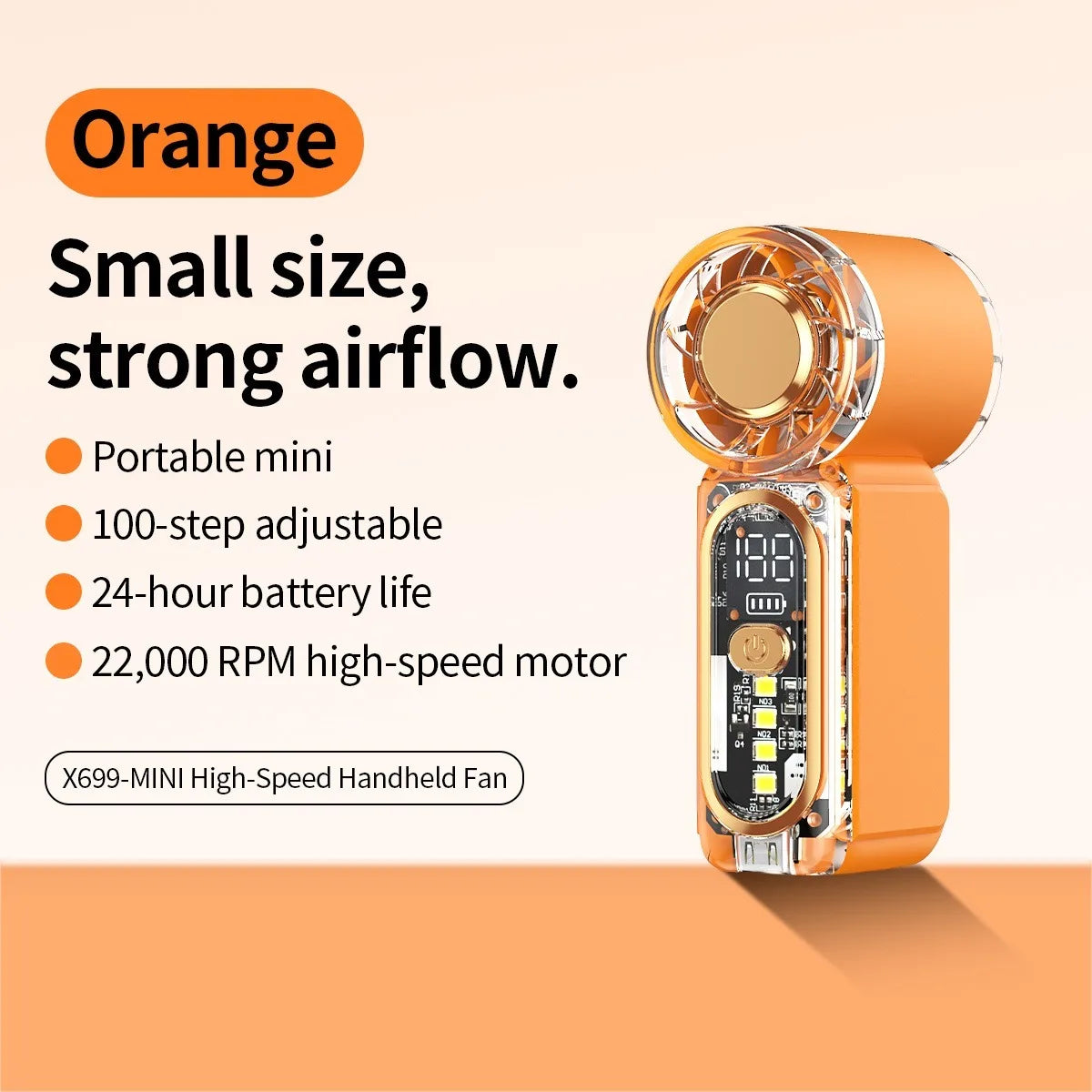 Ultra-Quiet Mini Handheld Fan | Pocket-Sized Personal Cooling