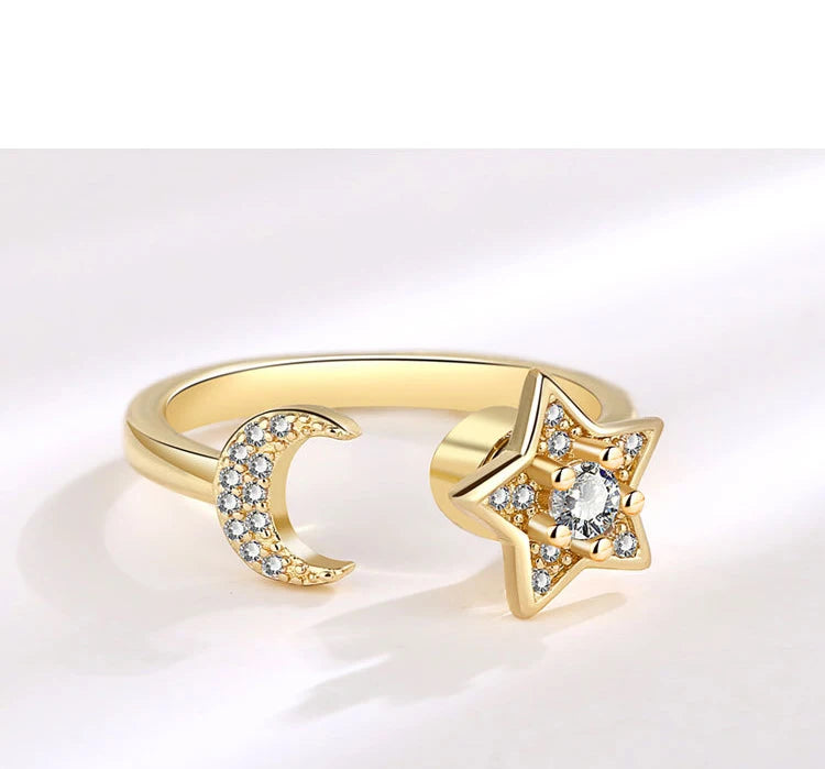925 Sterling Silver Rotatable Sunflower Ring