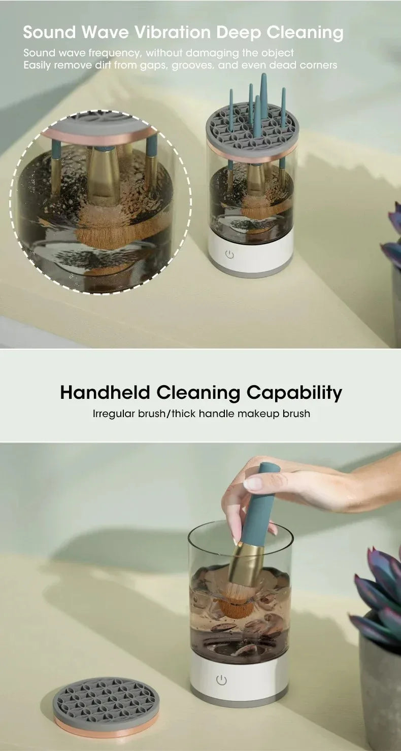 Electric Makeup Brush Cleaner & Dryer Machine
