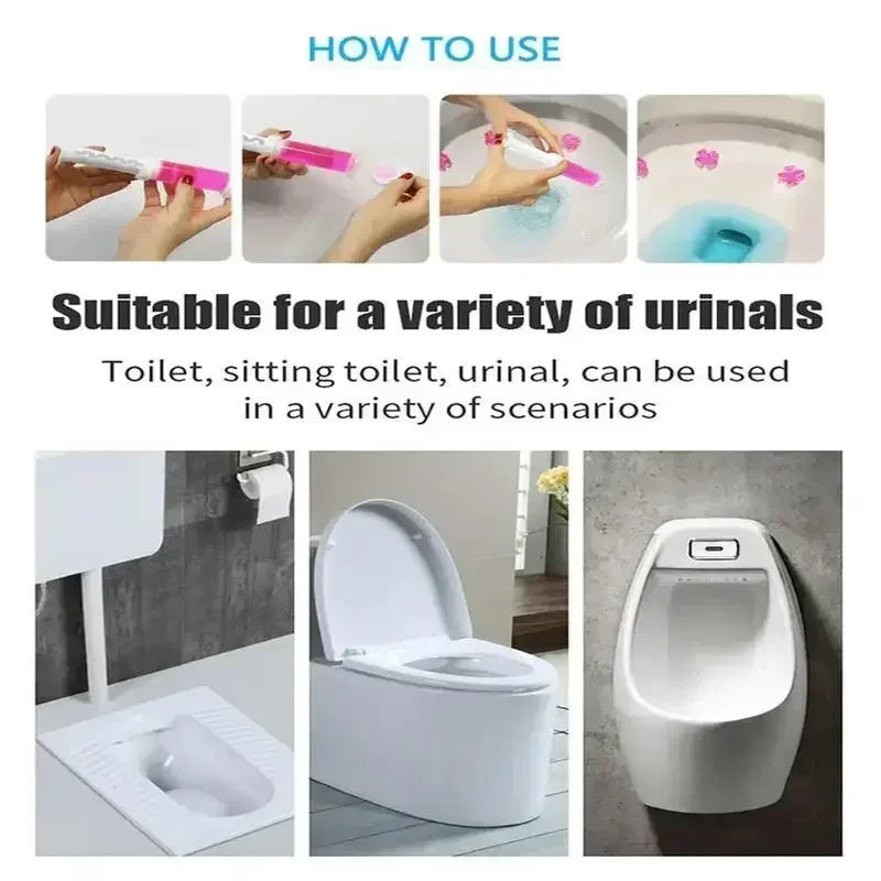 Automatic Toilet Cleaning Gel Tablets - Fragrance Deodorizer & Freshener