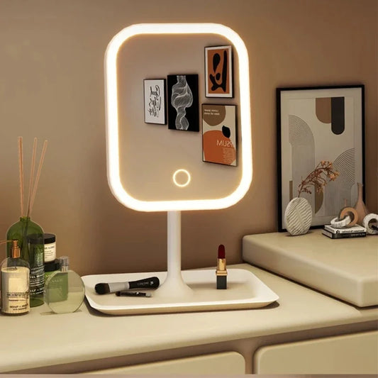 Unique Designer Vanity Mirror | 3-Color LED Makeup & Dressing Mirror