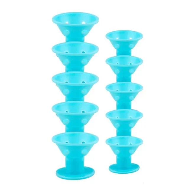 10pcs Flexible Hair Curling Rods Soft Foam Bendy Twist Flexi Rollers No Heat Styling