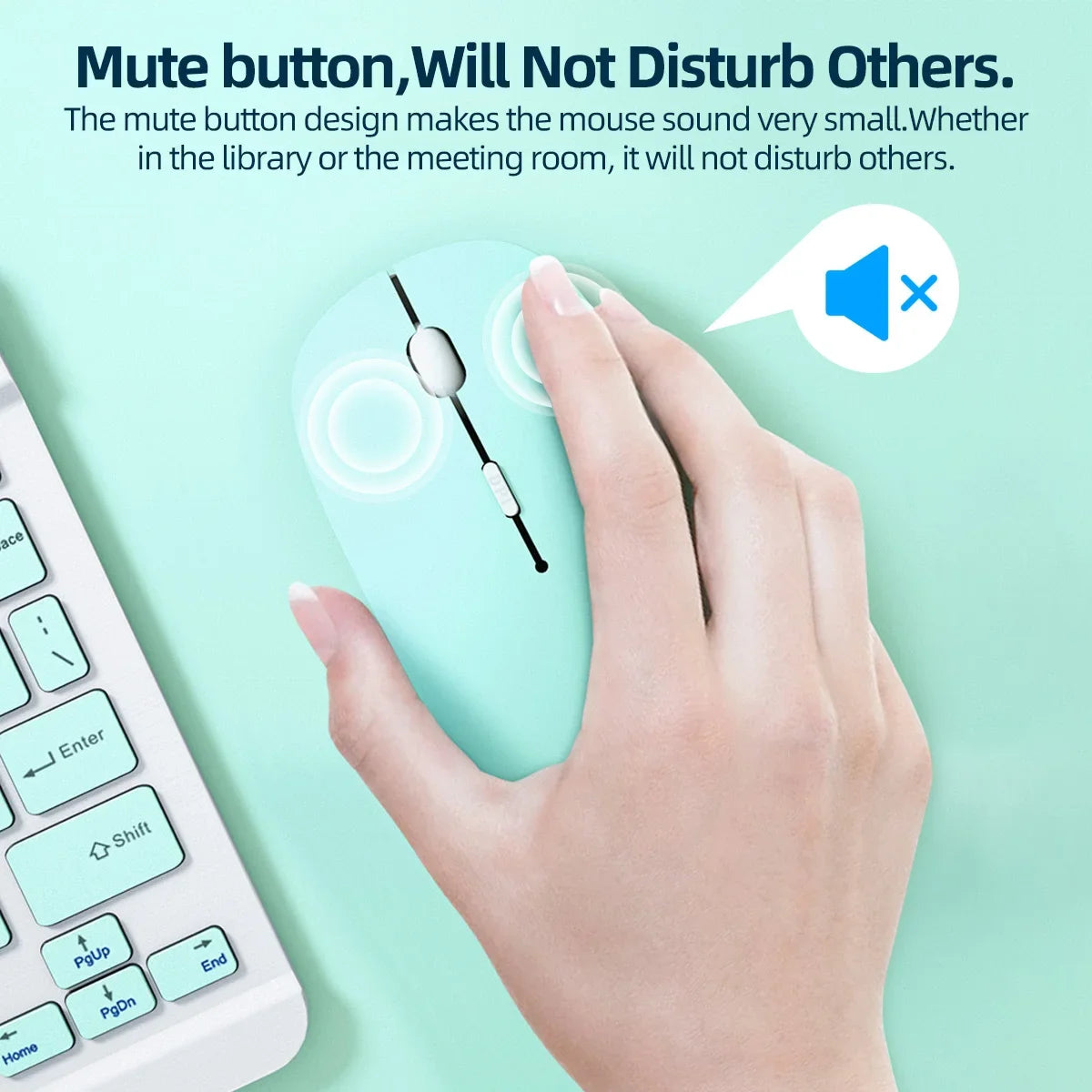 Wireless Bluetooth Silent Computer Mouse