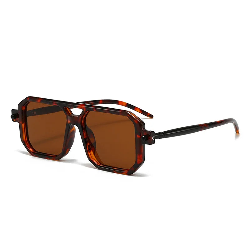 Polygon Sunglasses Rectangle Fashion Popular Women Men Shades Square Sun Glasses for Female Male Summer Traveling Glasses