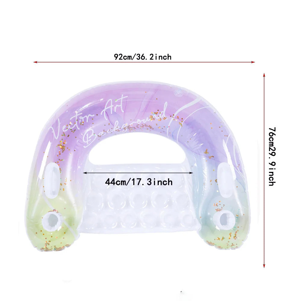 Rooxin Inflatable Pool Float Stick - Multi-Use Swimming Circle & Water Ring