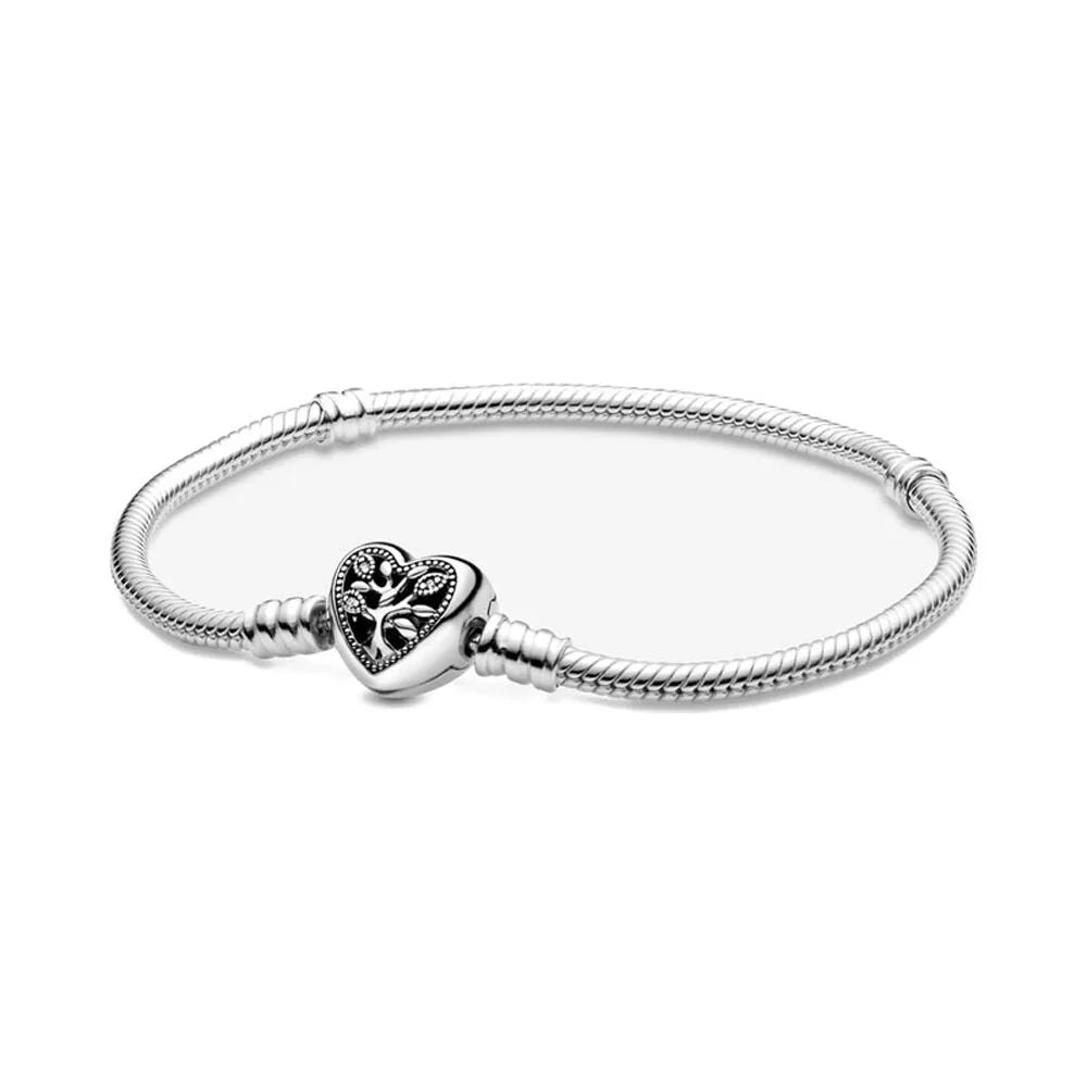 Hot Selling 925 Silver Flower Shaped, Heart Shaped, Butterfly Bracelet, Suitable For European Women's Fashionable Luxury Jewelry